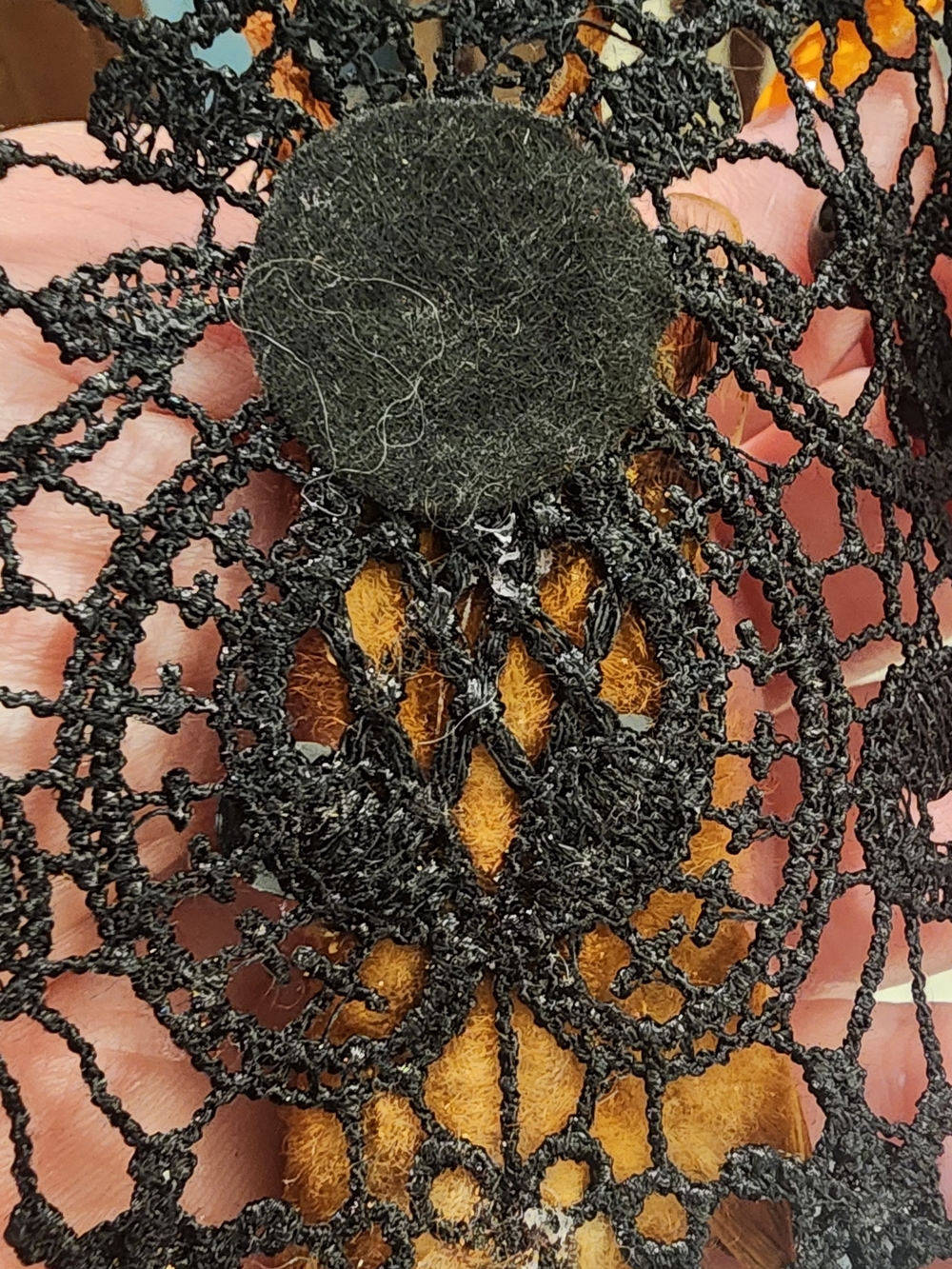 Black Lace Pendant Bat Necklace Taxidermy - Women Jewelry - Picture 6 of 6